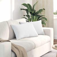 VidaXL Sofa kussens 2 pcs wit 60 x 40 cm stof - thumbnail