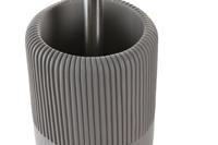 Toiletborstel DKD Home Decor 11 X 11 X 36,5 CM Grijs Cement Roestvrij staal - thumbnail