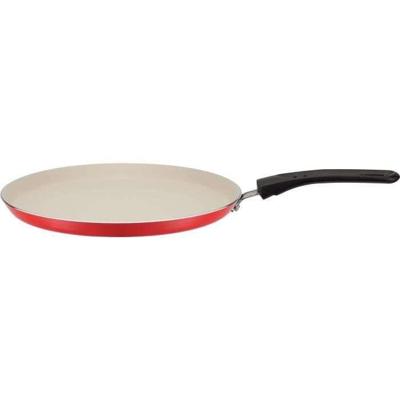 Crêpemaker met spreider - GSW - 456715 - Aluminium - Rode siliconen buitenkant - 26 cm - Alle kookplaten inclusief inductie