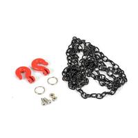Fastrax - Metal Hook & Black Steel Chain Set 800mm - thumbnail