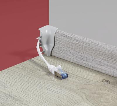 Renkforce RF-4149840 RJ45 Netwerkkabel, patchkabel CAT 6A U/FTP 1.00 m Grijs Zeer flexibel, Snagless, Vlambestendig 1 stuk(s)