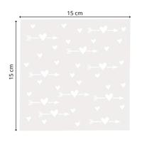 Mundart Stempel • stencil hart met pijl - thumbnail