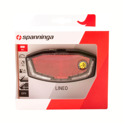 Spanninga achterlicht lineo xb batterij 50/80mm Spanninga achterlicht lineo xb batterij 50/80mm
