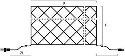 Konstsmide LED Lichtnet systeemuitbreiding 24 V Lichtnet Warmwit