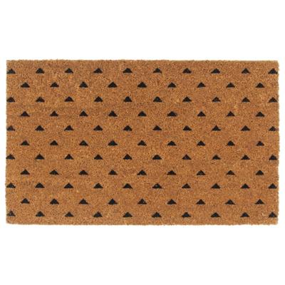 VidaXL Deurmat 45x75 cm getufte kokosvezel naturel