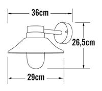 KonstSmide StallampVega 8w - 3000K mat wit - 412-250 - thumbnail