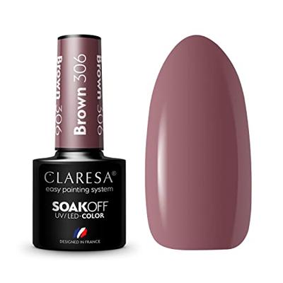Claresa uv/led gellak 5ml brown 306 classic look