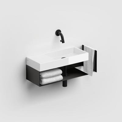 Fonteinkast Clou Mini Wash Me Links Zwart Clou