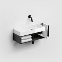 Fonteinkast Clou Mini Wash Me Links Zwart Clou - thumbnail