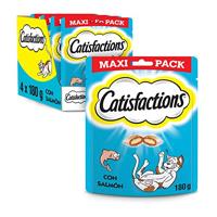 Catisfactions met zalm kattensnack maxi pack 180 g - thumbnail
