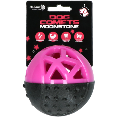 Dog Comets Moonstone Traktatiebal rond roze Dog Comets Moonstone Traktatiebal rond roze