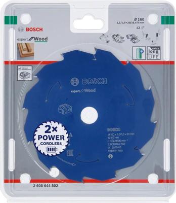 Bosch Accessories 2608644502 2608644502 Cirkelzaagblad 160 x 20 mm Aantal tanden: 12 1 stuk(s) Bosch Accessories 2608644502 2608644502 Cirkelzaagblad 160 x 20 mm Aantal tanden: 12 1 stuk(s)