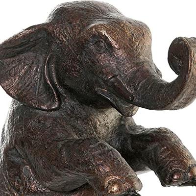 Decoratieve figuren DKD Home Decor Metaal Hars Olifant (30 x 12 x 37 cm)