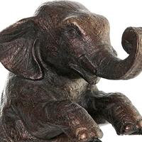 Decoratieve figuren DKD Home Decor Metaal Hars Olifant (30 x 12 x 37 cm) - thumbnail