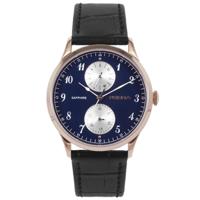 Prisma Herenhorloge rosé-goudkleurig saffierglas P.1903 - thumbnail