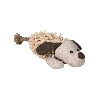 TRIXIE HOND MET TOUW VAN STOF / PLUCHE MET GELUID 30 CM 3 ST