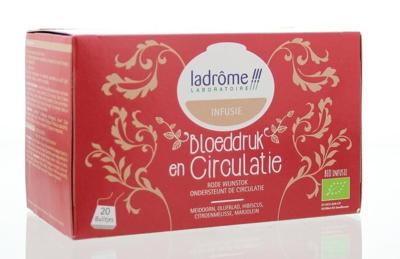 Ladrome Bloeddruk & circulatie thee bio 20 Zakjes Ladrome Bloeddruk & circulatie thee bio 20 Zakjes