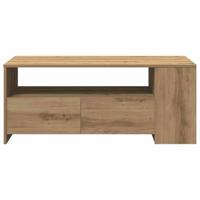 Salontafel artisanaal eikenkleurig 102 x 55 x 43.5 cm - thumbnail