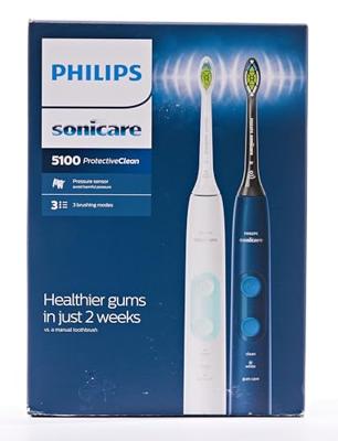 Philips HX6851/34 Sonische Tandenborstels Wit/Blauw - thumbnail