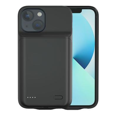 Lunso - iPhone 14 Plus hoes - Oplaadcase - 6800 mAh - Zwart