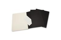 Schrift moleskine 190x250mm lijn 240pag zwart 3st - thumbnail