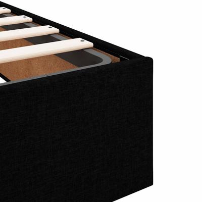 Bedframe zonder matras 140x190 cm stof zwart