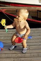 PLAYSHOES 460110_74/80 zwemkledingstuk Blauw, Wit - thumbnail