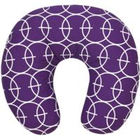 Interbaby voedingskussen Cirkel junior 65 x 65 cm katoen lila - thumbnail