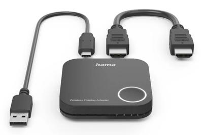 Hama Wireless-Display-Adapter, HDMI™, Full-HD 1080p, inkl. Kabel Draadloos Full HD presentatiesysteem 30 m 1920 x 1080 Pixel Hama Wireless-Display-Adapter, HDMI™, Full-HD 1080p, inkl. Kabel Draadloos Full HD presentatiesysteem 30 m 1920 x 1080 Pixel