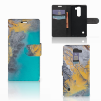 LG Spirit Bookcase Marble Blue Gold - thumbnail