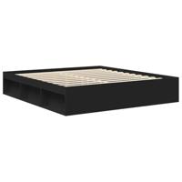 Bedframe zwart 180x200 cm Super King Size - thumbnail
