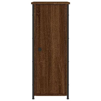 Nachtkastje 32x42x80 cm bewerkt hout bruineikenkleurig