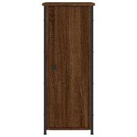 Nachtkastje 32x42x80 cm bewerkt hout bruineikenkleurig - thumbnail