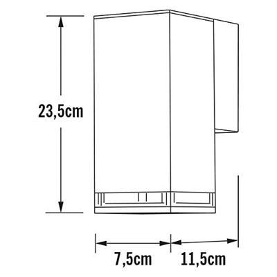 KonstSmide Design downlighterAntares Square wit - 410-250
