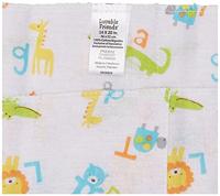 Luvable Friends Baby Layered Flannel Burp Cloth, Alphabet 4pk, One Size (Pack of 4) - thumbnail