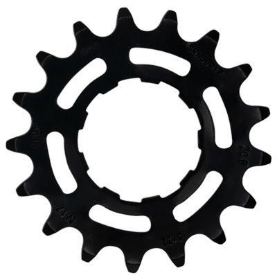 KMC Tandwiel voor enviolo 17t o-mo staal 3/32 inch - zwart