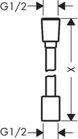 Hansgrohe Designflex Planet Edition doucheslang textiel 160 cm, Zand (gerecycled) - thumbnail