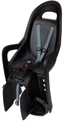 Polisport achterzitje groovy mik-hd donkergrijs/zwart