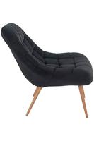 Artistiq Fauteuil 'Jurre' Velvet, kleur Zwart - thumbnail