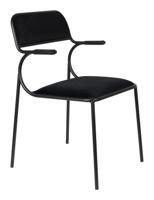 Zuiver Eetkamerstoel 'Alba' Velvet, kleur Zwart - thumbnail