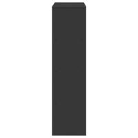 Boekenkast 100x33x125,5 cm bewerkt hout zwart - thumbnail