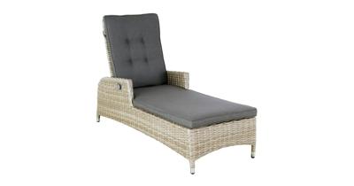 Ligbed Long Beach Trout Grey D 162 x B 68 x H 105 cm Oosterik Home - Oosterik home