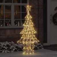 VidaXL Kerstboom met 240 led warmwit 181 cm pet - thumbnail