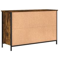 Tv-meubel 100x35x65 cm bewerkt hout gerookt eikenkleurig - thumbnail