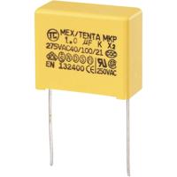 TRU COMPONENTS MKP-X2 1 stuk(s) MKP-X2-ontstoringscondensator Radiaal bedraad 1 µF 275 V/AC 10 % 22.5 mm (l x b x h) 26.5 x 12.5 x 21.5 mm - thumbnail