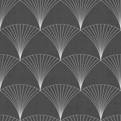 Dutch Wallcoverings Behang Design Chrysler Black 12001