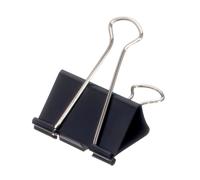 Papierklem MAUL foldback 215 19mm zwart 6 stuks - thumbnail