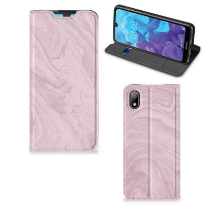 Huawei Y5 (2019) | Standcase | Marble Pink - Origineel Cadeau Vriendin