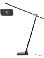 GOOD&MOJO Vloerlamp 'Java' Bamboe, 207cm, kleur Zwart - thumbnail