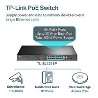 TP-LINK TL-SL1218P Fast Ethernet PoE - thumbnail